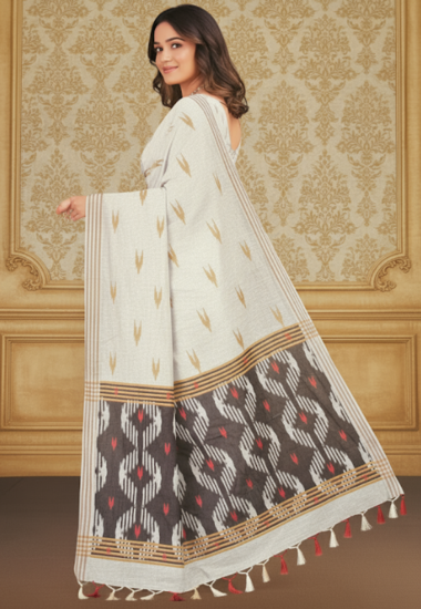 White & Golden Cotton